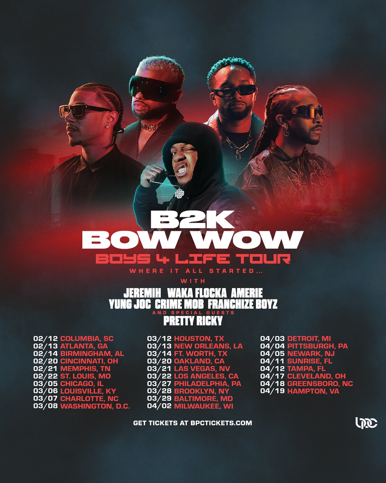 B2K Boys 4 Life Tour Tour Poster 2026